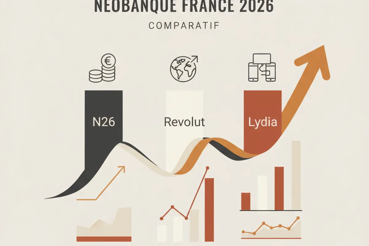 néobanque comparatif France 2026 N26 Revolut Lydia