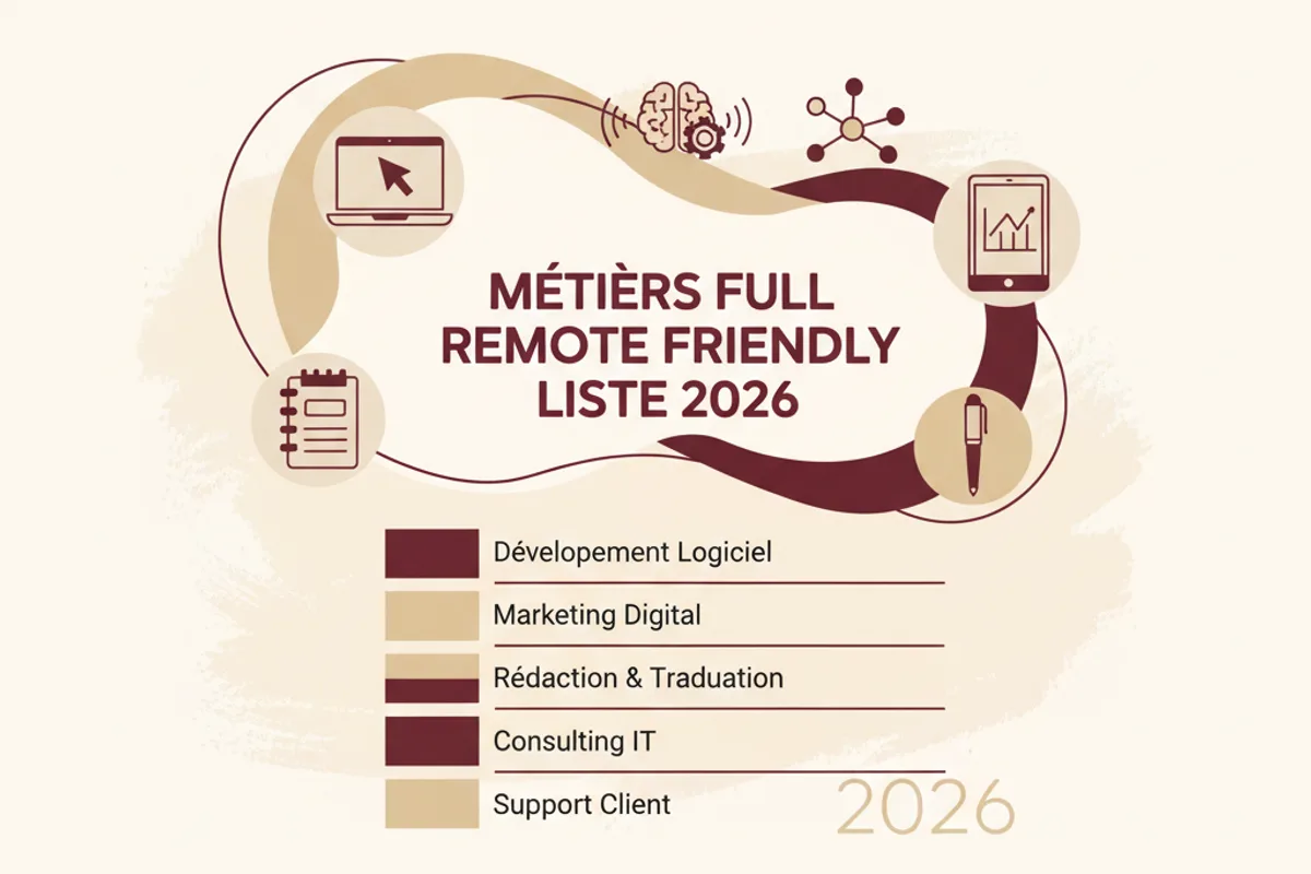 métiers full remote friendly liste 2026