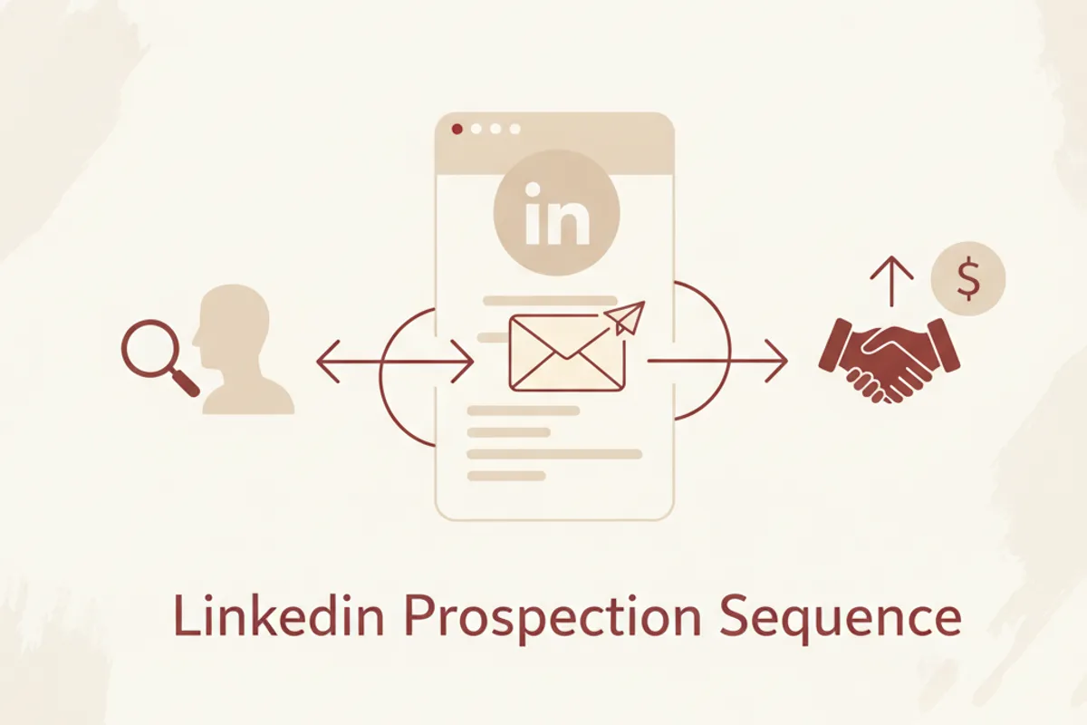 prospection LinkedIn séquence efficace freelance