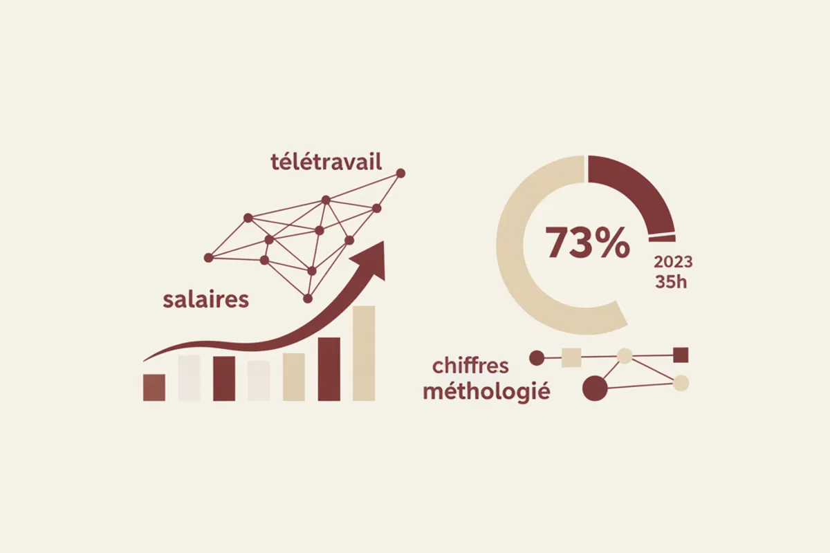 salaires télétravail France méthodologie chiffres