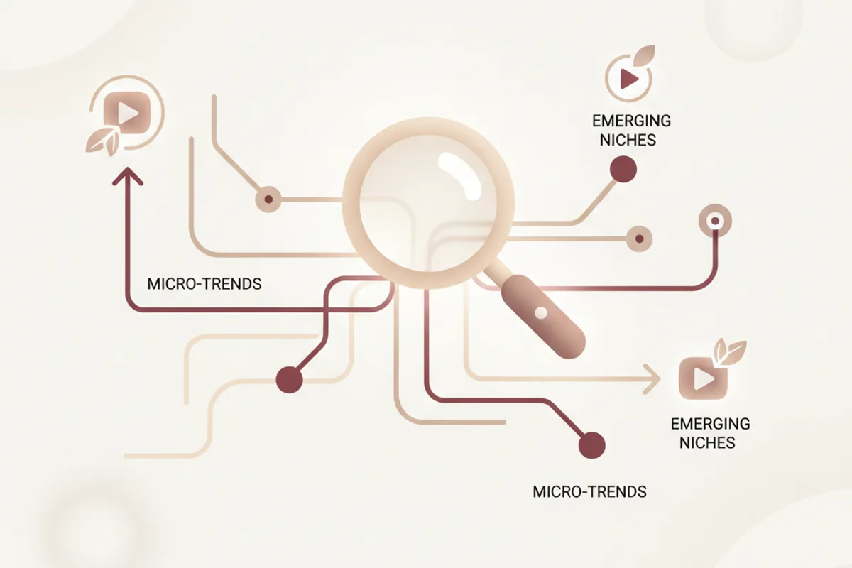 détecter micro-tendances YouTube niche émergente